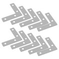 thumbnail image 1 of Phenofice 10 Pcs Supports d'Angle pour Armoire en Acier Inoxydable Argent, 1 of 8