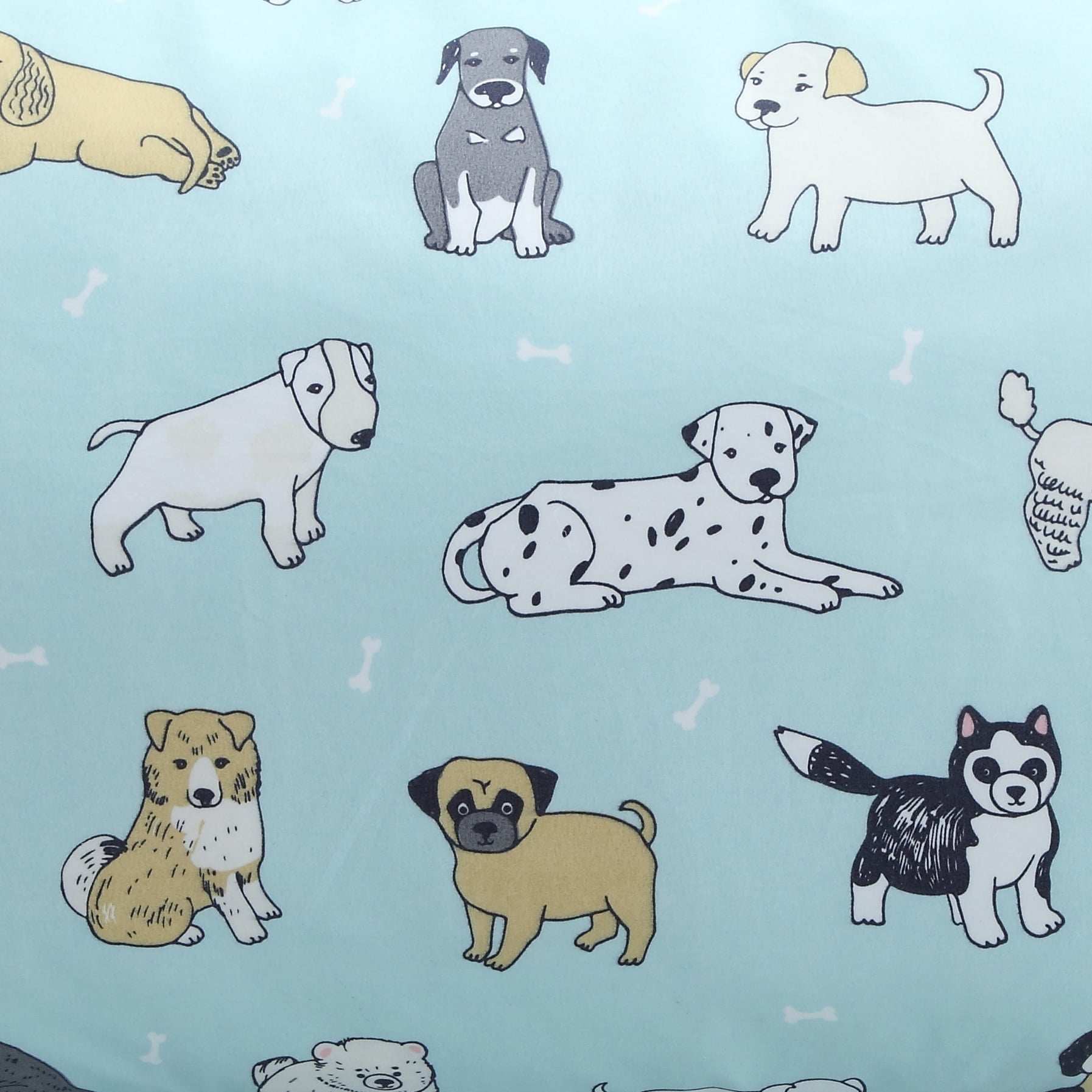 Puppies 3-piece Sheet Set Blue Twin