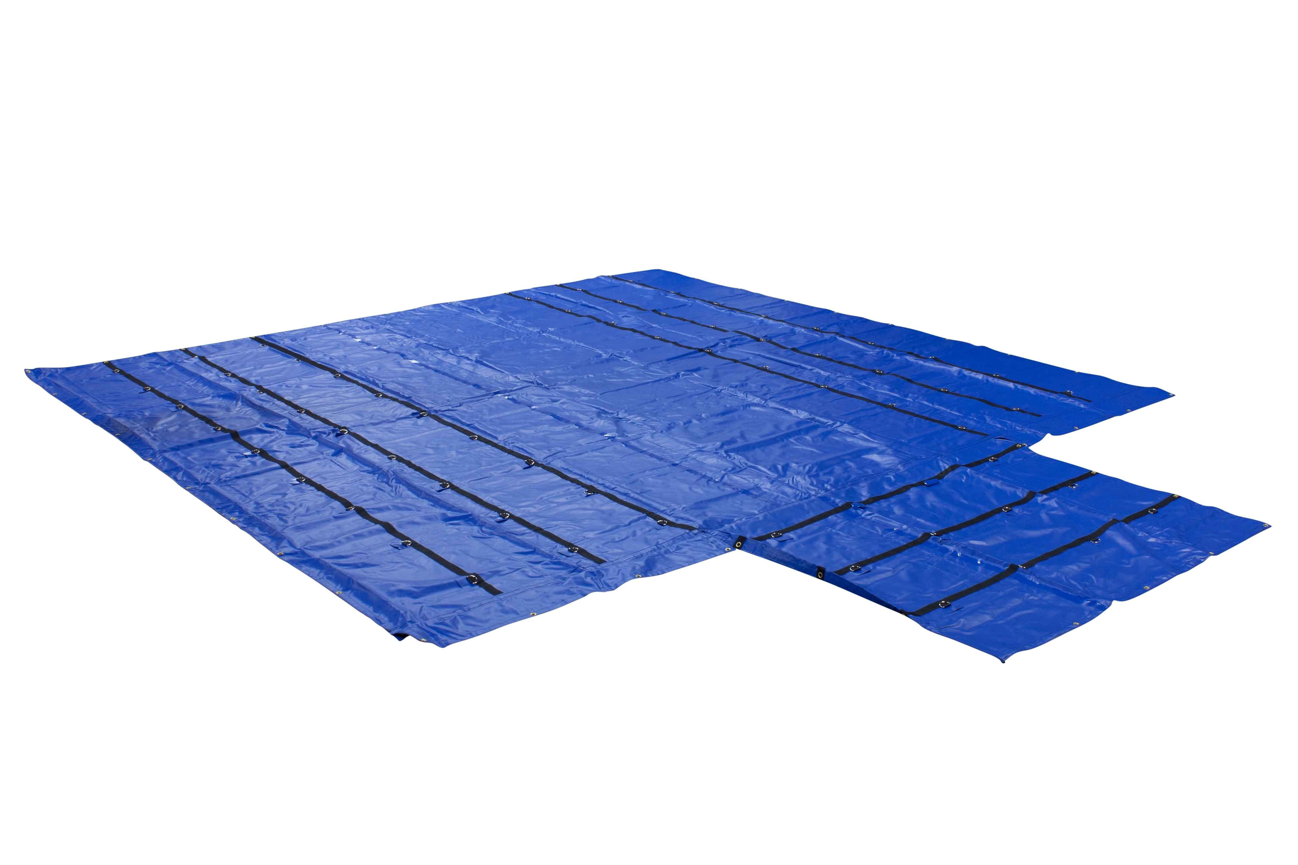 Truck Flatbed Trailer Tarps Combination 18oz/14oz Lumber Tarp