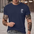 thumbnail image 2 of Leey-World Mens Oversized T-Shirts Fashion Loose Fit Crewneck Tshirt Streetwear Heavyweight Short Sleeve Tee Shirt Gym Workout Tops Men T Shirt(Navy,M), 2 of 5