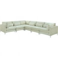 thumbnail image 2 of Meridian Furniture Julia Cream Velvet Modular Sectional, 2 of 5