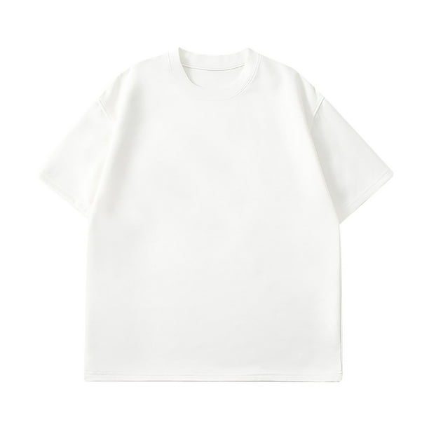 KIHOUT Camisetas para hombre, mujer, unisex, de gran tamaño, de algodón, vintage, para entrenamiento, gimnasio, lavadas, informales, camisetas, tops, liquidación