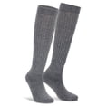 thumbnail image 2 of PULLIMORE 1 Pair Women Men Cotton Slouch Socks, Knee High Boot Socks (Dark Grey), 2 of 8
