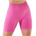 thumbnail image 2 of Shorts de Course Mode Décontractée Femmes Uni Extensible Dames Taille Haute Pantalon Grand Pantalons de Yoga Shorts Courts Shorts d'Été en Liquidation, 2 of 5