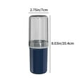 thumbnail image 3 of ¡Gran Oportunidad de Ahorro!, Juego de vaso de enjuague portátil para viaje y cepillo de dientes con buen almacenamiento y sellado, agarre cómodo y sin fugas, vasos para enjuague bucal domésticos, 3 of 9
