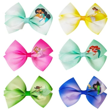 Disney Princess Hair Bows, 6 Pack