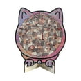 thumbnail image 1 of Juguete de madera con forma de gato, decorativo y que estimula la coordinación ojo-mano. Único. Estilo G, 1 of 9