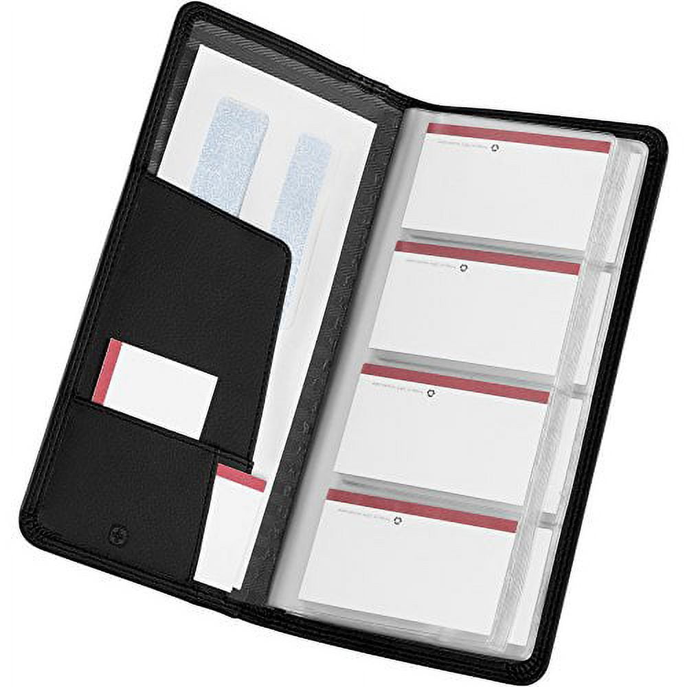 Wenger Diplomat Executive Card File - Business card book - capacity: 208 cards - black