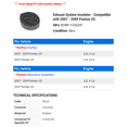 thumbnail image 2 of Exhaust System Insulator - Compatible with 2007 - 2009 Pontiac G5 - Walker, 2 of 2