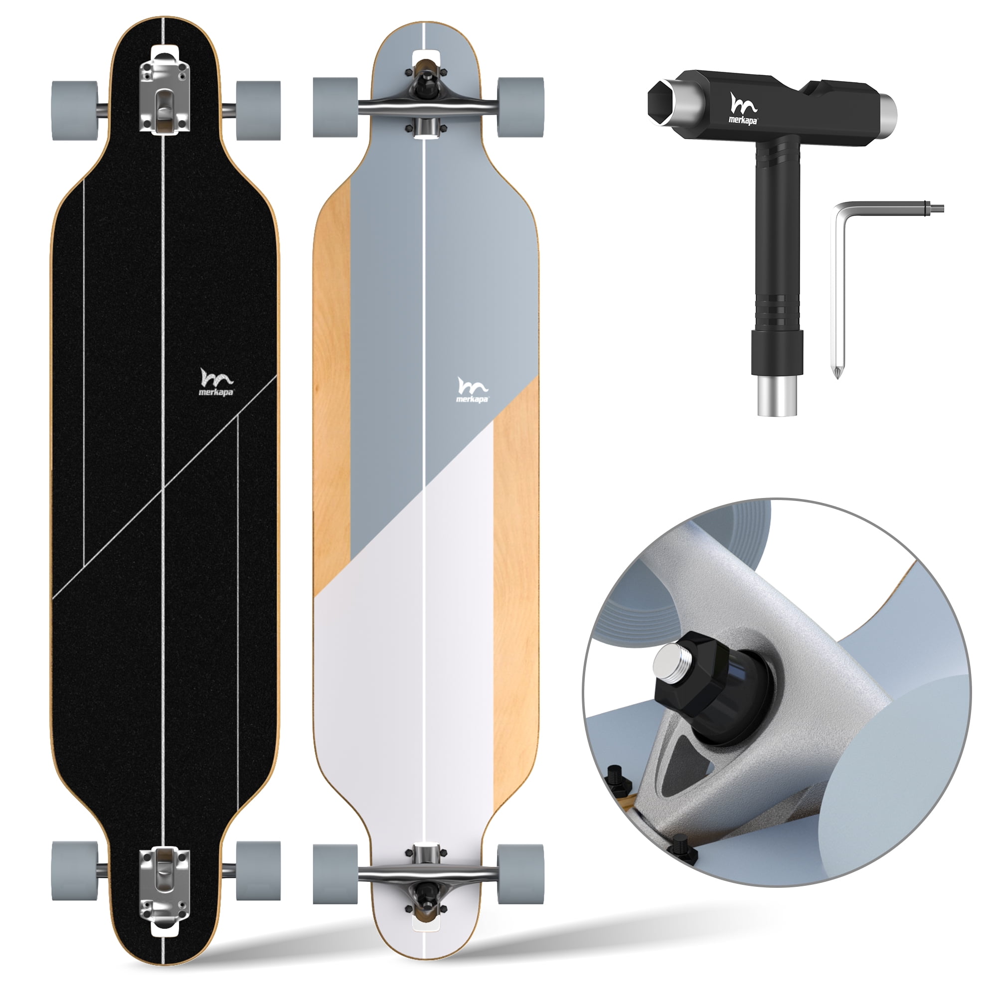 skateboard New Type Longboard 42-inch 8-layer Canadian Maple Longboard Standard Longboard Suitable For Adults And Young Beginners 