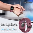 thumbnail image 3 of Smart Watch for Android and iPhone Samsung, 1.91'' Smartwatch for Women Men, 100+ Sports Modes Fitness Tracker with Answer Make Calls/Message Reminder, IP68 Waterproof, Purple, 3 of 11