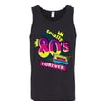 thumbnail image 3 of Totally 80's Forever Vintage Mens Graphic Tank Top, Black, Small, 3 of 5