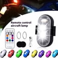 thumbnail image 4 of Riwesomey 6 piezas 6 uds luces estroboscópicas LED inalámbricas con Control remoto para luces de motocicleta y coche Automoción decorativa y accesorios, 4 of 6