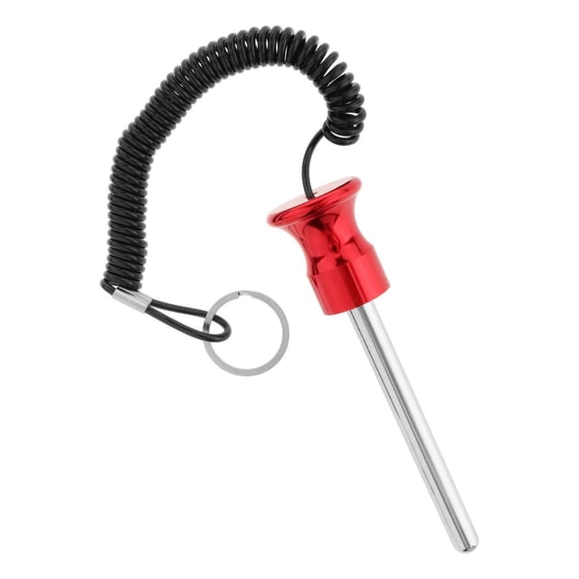 Maytalsory Magnetic Weight Stack Pin with Pull Parts Rope Replacement Red 10x105mm 1Set