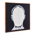 thumbnail image 3 of Sagebrook Home Modern Neutral Blank Face Man Contemporary Art, White and Black, 3 of 11