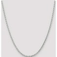 thumbnail image 2 of 14K White Gold Jbsp's 3mm Diamond- Cut Rope Chain (22 X 3) Made In Peru 7062-22, 2 of 5