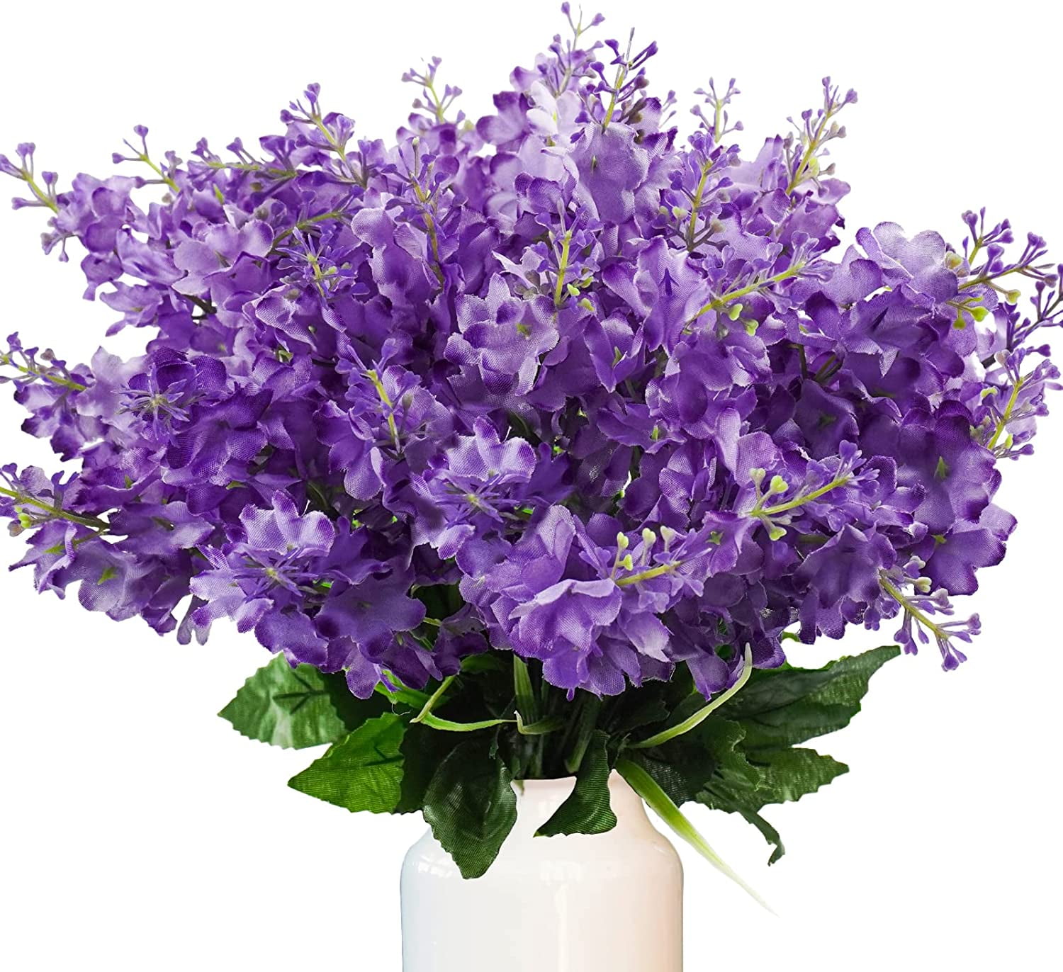 Sinhoon 4Pcs Artificial Hyacinth Flowers Fake Wisteria Flowers UV ...