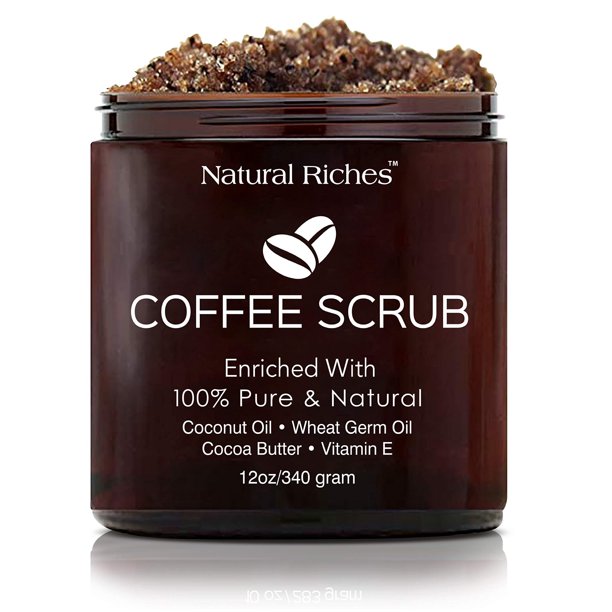 Natural Riches Arabica Coffee Body & Face Scrub, Natural with Coconut