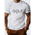 thumbnail image 1 of Camiseta con estampado de golf: Camiseta informal de manga corta con estampado de golf para hombre. Camisetas de verano, camisetas deportivas de ocio., 1 of 5