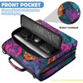 thumbnail image 6 of Neon Rainbow Roses Printed Zipper Binder with Handle&Shoulder Strap 2 inch 3 Ring 500+300 Sheet Capacity File Folder Organizer, 6 of 8