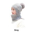thumbnail image 4 of Guardurnaity Gorro de hilo de punto para mujer y niña, gorro de calentamiento grueso portátil, moda, cálido, suave, deportivo, informal, para fiesta Sombreros Gris Guardurnaity AP016143-05, 4 of 6