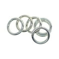 thumbnail image 5 of Tachiuwa 6Pcs Spring Gate O Rings Round Carabiner Clamp Clasp DIY Accessory Alloy Snap Clip Push Gate Snap Hook for Jewelry Making Bag Silver, 5 of 10