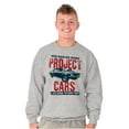 thumbnail image 3 of Vintage Muscle Car Mechanic Husband Men's Big & Tall Crewneck Sweatshirt Brisco Brands 3X, 3 of 5