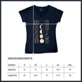thumbnail image 7 of Moon Child Women's V-Neck T-shirt Astrology Lunar Cycle Phases Astronomy Mystical Spiritual Zodiac Sign June July Luna Tee, 7 of 7