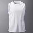 thumbnail image 2 of Gibobby Men Tank Tops Athletic Men's Quick Dry Cotton Muscle T Shirt with Moisture Wicking(XL,White), 2 of 6