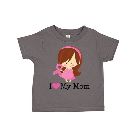

Inktastic Breast Cancer Mom Support Gift Toddler Toddler Girl T-Shirt