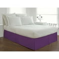 thumbnail image 2 of Lux Hotel Tailored Bed Skirt Classic 14" Drop Length Pleated Styling, Full, Purple, 2 of 2