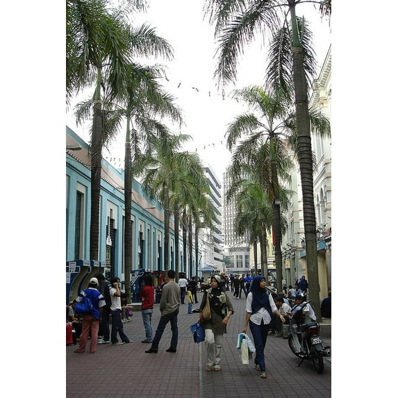 24x36 gallery poster, A pedestrian mall by the Central Market
