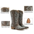 thumbnail image 2 of DREAM PAIRS Women's Western Cowboy Boots, Mid-Calf Cowgirl Boots with Chunky Heel & Embroidered Stitching Wide Width, 2 of 7