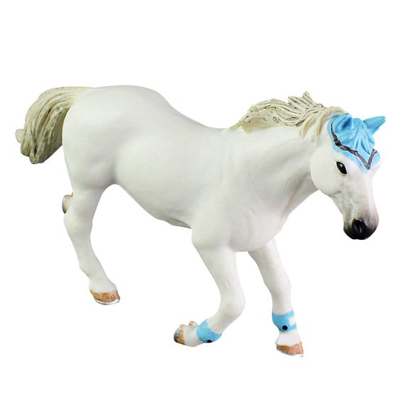 WINOMO Horse Figure Figure Horse Toys White PVC 1Pcs for Imagination Development