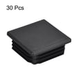thumbnail image 3 of 30Pack 50mmx50mm(1.97inch) Plastic Tubing Plug Square Post End Caps Black, 3 of 6