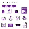 thumbnail image 1 of Temporada de graduación 2024, juego de decoración de bandeja en capas, regalo de graduación, adornos artesanales de madera, 1 of 7