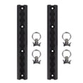 thumbnail image 2 of L Track Tie Down System, 304mm Aluminum L Track Tie Down Rail with 4 Round Rings for Motorcycles ATVs Dirt Bikes Pickup Trucks, Easy Installation, Trailer Tie Down System, 2 of 7