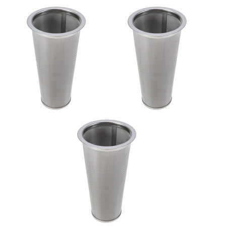 

Worgeous 3pcs Stainless Steel Coffee Strainer Mesh Tea Strainer Filter for Home Kitchen Coffee Shop (Cone Shape 15cm)