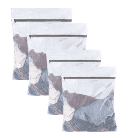 4 Pack Mesh Laundry Bags for Delicates (2XL 2L), Laundry Bags Mesh Wash Bags