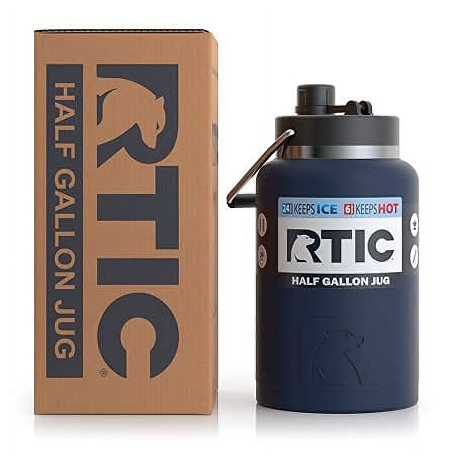 RTIC Half Gallon Jug with Handle, Vacuum Insulated Water Bottle 