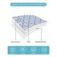 thumbnail image 4 of Twin XL Quilt Bedding Set, Blue Plaid Reversible Summer Quilt 3 Pieces, Farmhouse Pastoral Botanical Floral Grid Lightweight Bedspreads Coverlets with 2 Pillow Shams for All Seasons, 4 of 5