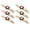 Brown Flower, variant on 10Pcs Duckbill Cinch Clip Clothing Clips for Baby Stroller Hat Suspender Brown Bear (5.9 inches / 15 cm)