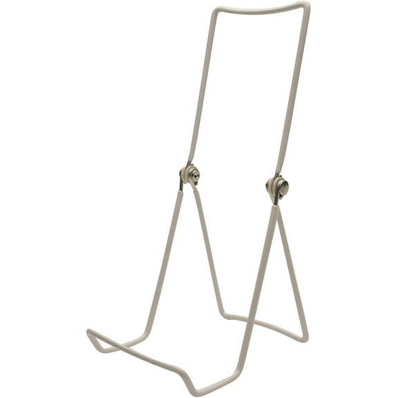 Gibson Holders 4-Pack 6AC Gibson Holders - 3 Wire Display w/ Deep Edge for Kitchenware, Plates, Books & Artwork - White