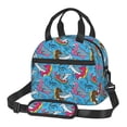 thumbnail image 1 of Fotbe Sharks Summer Bolsa de Almuerzo con Estampado, Lonchera Aislada, Contenedores de Comida Reutilizables Tipo Cooler a Prueba de Fugas, 1 of 7