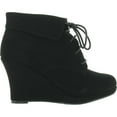 thumbnail image 2 of Top Moda Womens Max-35 Max 35 Womens Wedge Ankle Booties, 2 of 4