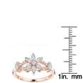 thumbnail image 3 of Luxurman Ladies 18K Natural Diamond Ring For Her (Rose Gold Size 5), 3 of 3