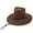 Brown, variant on ZQUUVOU Western Cowboy Hat For Men & Women Drawstring Decoration Suede Western Cowboy Hat Jazz Hat Gray