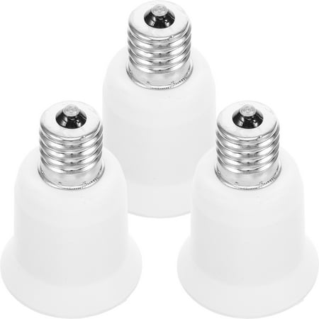 

NUOLUX 3pcs Light Socket Adapters E17 To E26/E27 Lamp Base Converter Light Bulb Converters