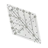 60 Degree Diamond Quilting Template Patchwork Ruler Durable for DIY ...