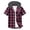 Hot Pink/B, variant on Kbndieu Men Plaid Short Sleeve Button Down Shirt Summer Casual Hawaiian Beach Tops Lightweight Fashion Hoodies with Pocket